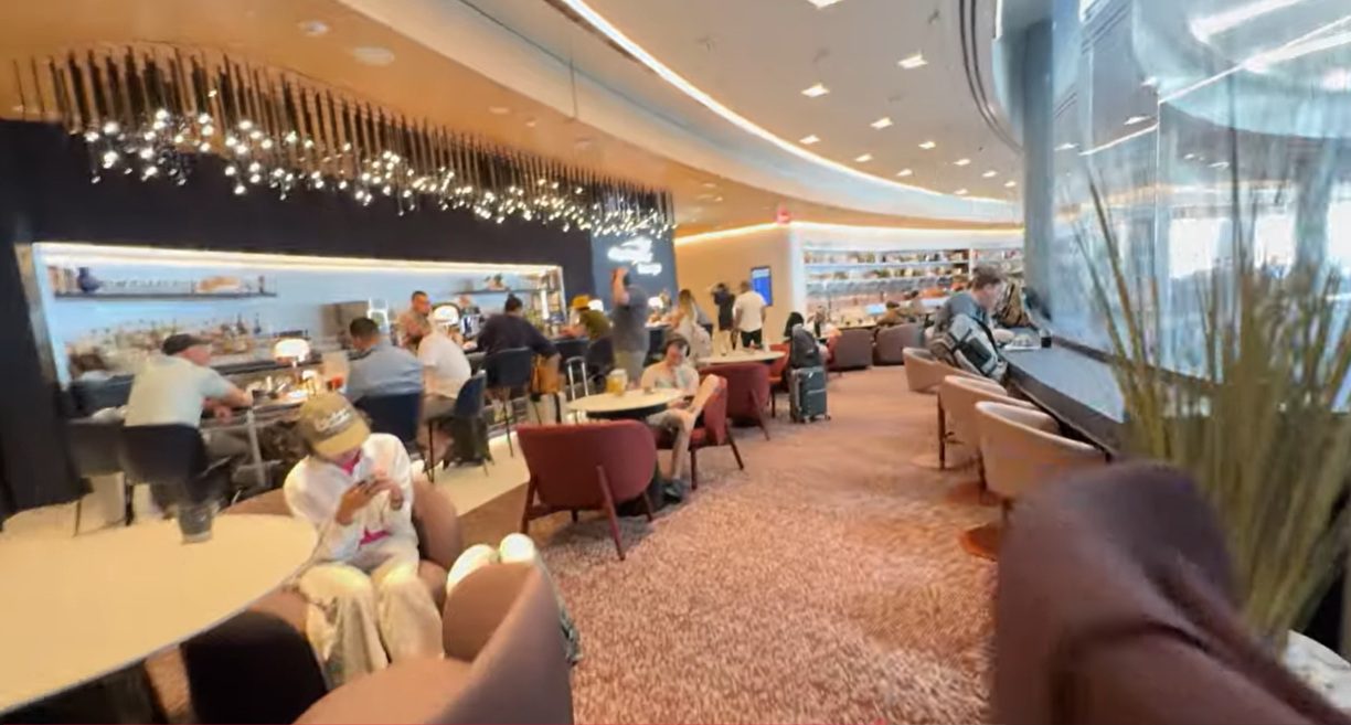Las Vegas Capital One Lounge seating and airport lounge design