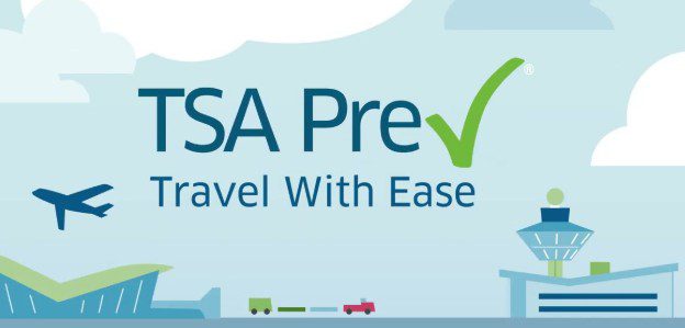 Trusted traveler airport security lane signage for Global Entry, TSA PreCheck, CLEAR, and NEXUS planning