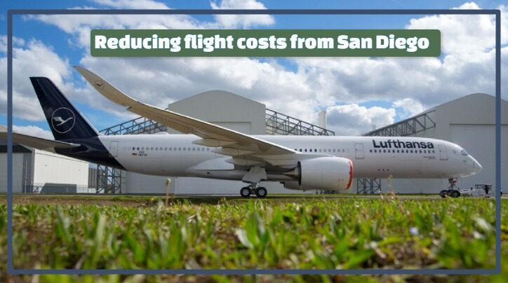 San Diego reducing flight costs